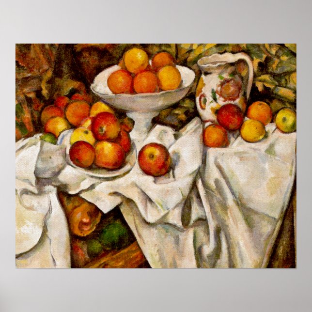 Affiche Paul Cezanne Pommes Oranges Impressionnisme (Devant)