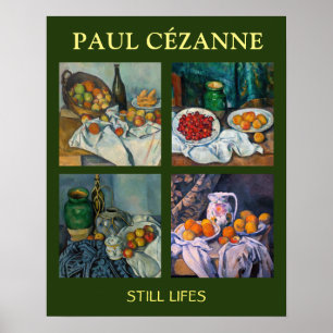 Affiche Paul Cezanne - Sélection de chefs-d'œuvre de natu