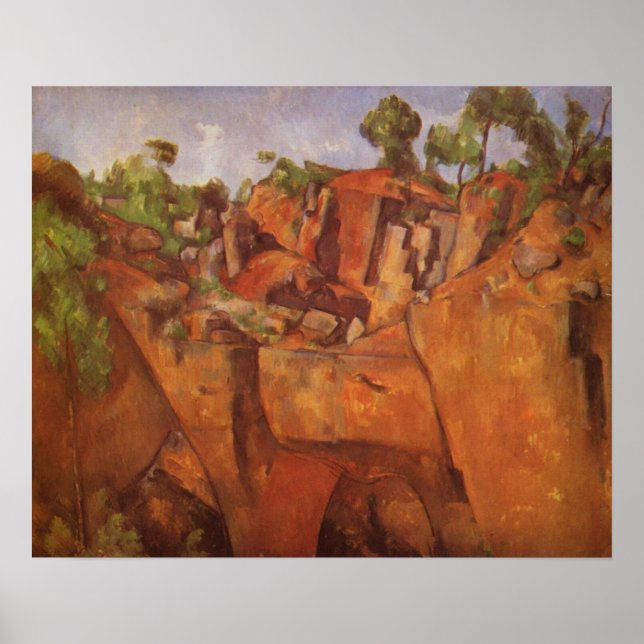 Affiche Paul Cezanne  Steinbruch Bibemus (Devant)