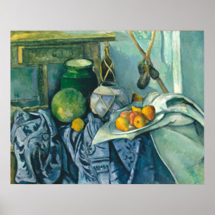 Affiche Paul Cezanne Still Life Ginger Jar et Eggplant