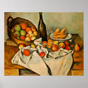 Affiche paul cezanne still life with a basket of apples