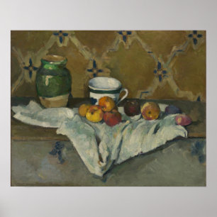 Affiche Paul Cezanne   Still Life with Jar, Cup, and Apple