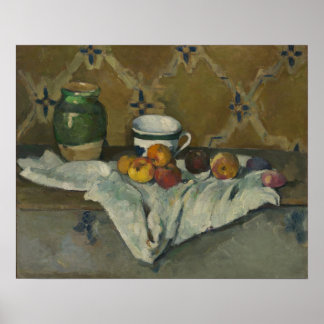 Affiche Paul Cezanne | Still Life with Jar, Cup, and Apple