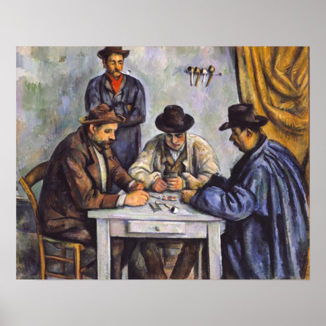 Affiche Paul Cezanne - The Card Players (Devant)