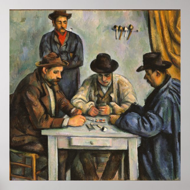 Affiche Paul Cezanne - The Card Players (Devant)