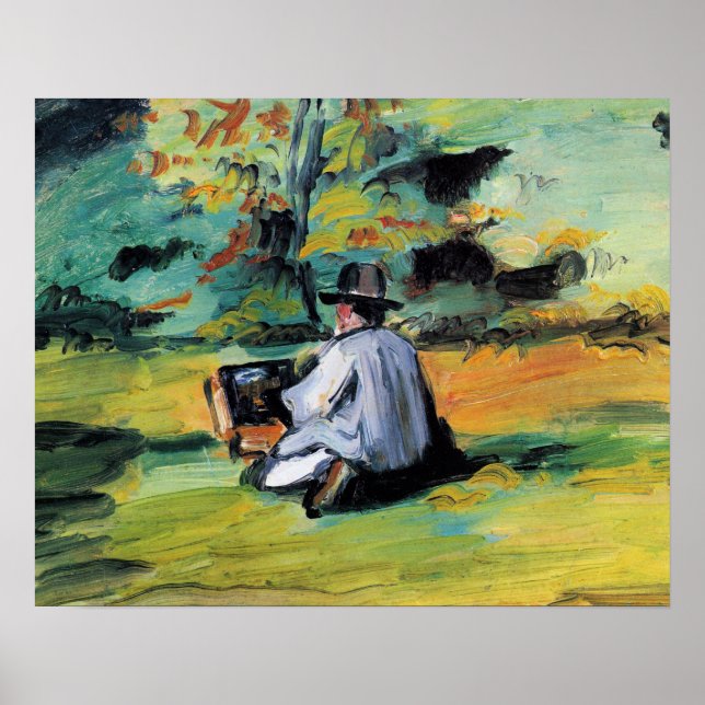 Affiche Paul Cezanne - Un peintre au travail,  (Devant)