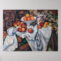 Paul Cezanne - Vie morte, Pommes et Oranges