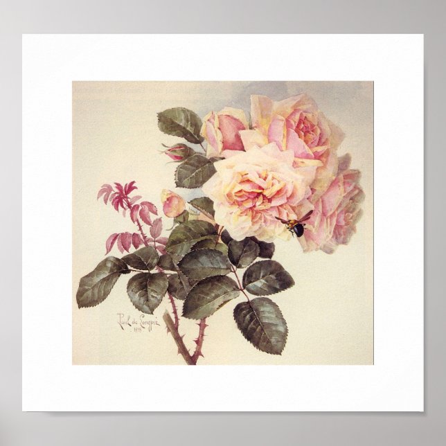 Affiche Paul de Longpre (Devant)