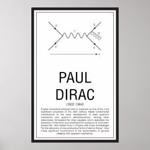Affiche Paul Dirac