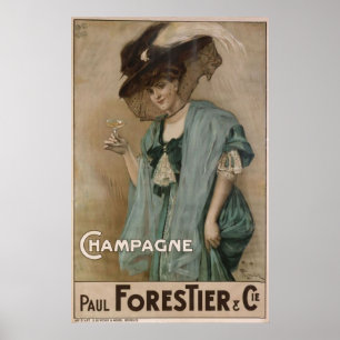 Affiche Paul Forestier Champagne Ajouter
