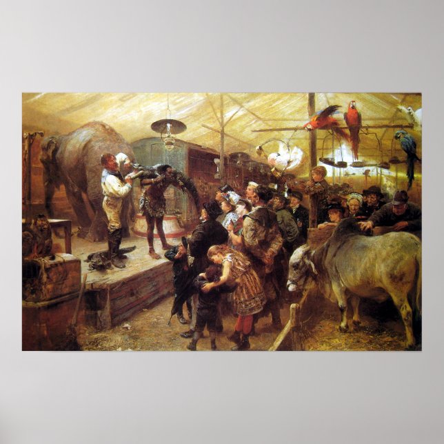 Affiche Paul Friedrich Meyerheim Menagerie (Devant)