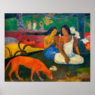 Affiche Paul Gauguin - Arearea / Le Chien Rouge