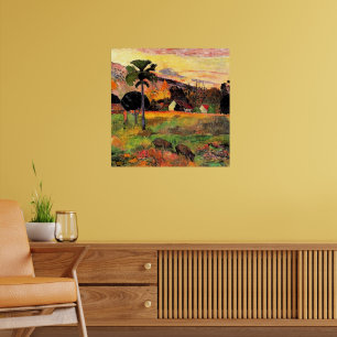 Affiche Paul Gauguin, célèbre peinture, Viens ici,