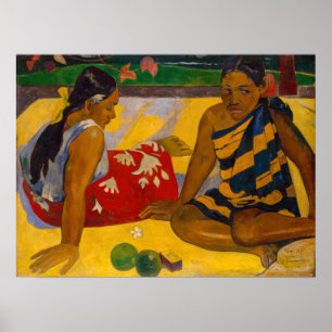 Affiche Paul Gauguin - Femmes tahitiennes / Parau Api