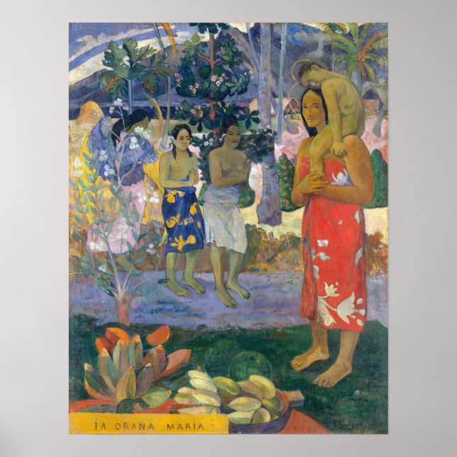Affiche Paul Gauguin - Hail Mary / Ia Orana Maria (Devant)