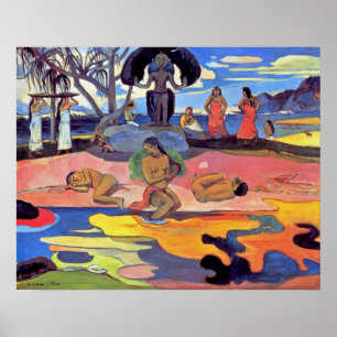 Affiche Paul Gauguin - Jour des Dieux - Peinture des Beaux