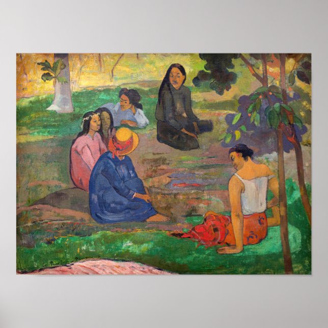 Affiche Paul Gauguin - La Conversation / Les Parau Parau (Devant)