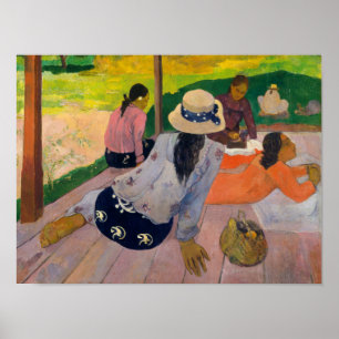 Affiche Paul Gauguin La Siesta