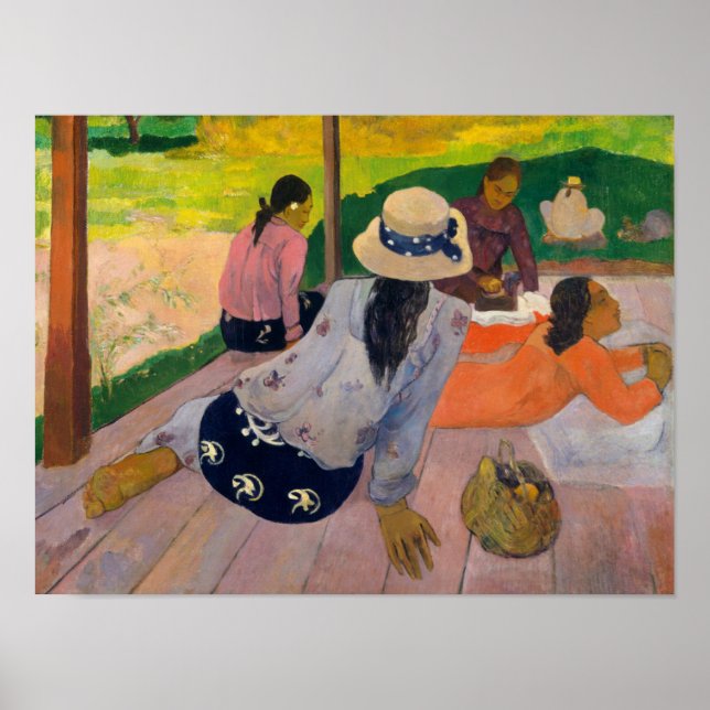 Affiche Paul Gauguin | La Siesta (Devant)
