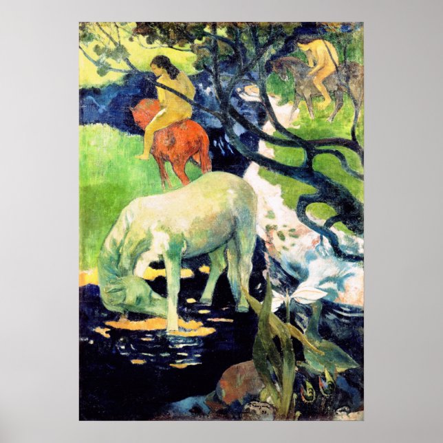 Affiche Paul Gauguin - Le Cheval Blanc (Devant)