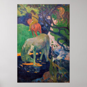 Affiche Paul Gauguin - Le Cheval Blanc