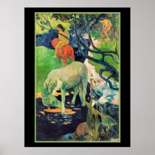 Affiche Paul Gauguin, Le Cheval Blanc