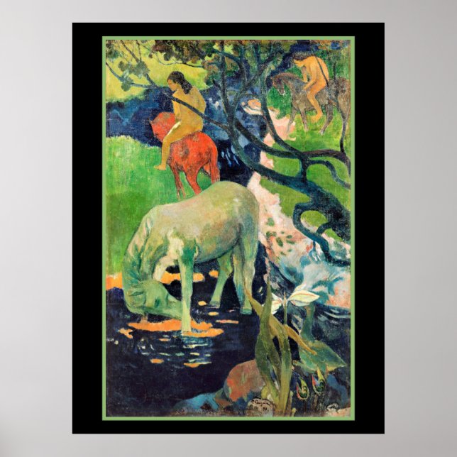 Affiche Paul Gauguin, Le Cheval Blanc (Devant)