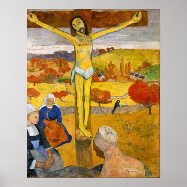 Affiche Paul Gauguin - Le Christ Jaune (Devant)