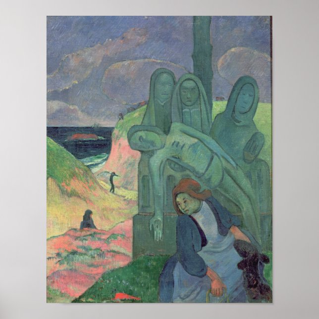Affiche Paul Gauguin | Le Christ Vert 1889 (Devant)