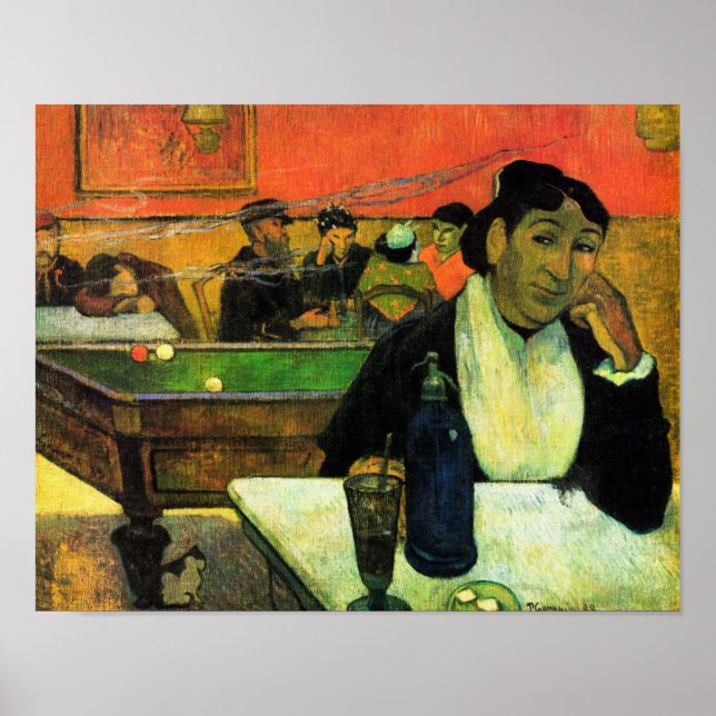 Affiche Paul Gauguin : Le Night Café, Arles (Devant)