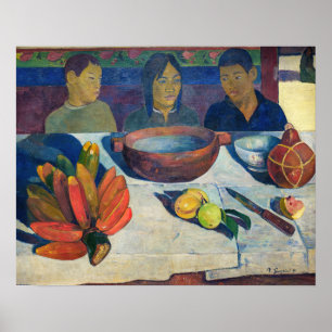 Affiche Paul Gauguin - Le Repas / Bananes