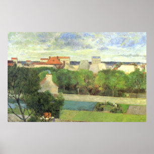 Affiche Paul Gauguin Les jardins du marché de Vaugirard