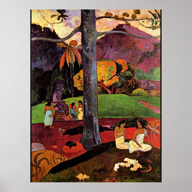 Affiche Paul Gauguin, Mata Mua, (Devant)