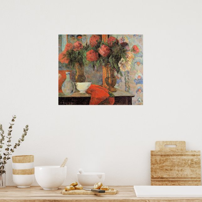 Affiche Paul Gauguin, Nature morte au bol blanc, (Cuisine)