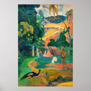 Affiche Paul Gauguin - Paysage aux paons / Matamoe