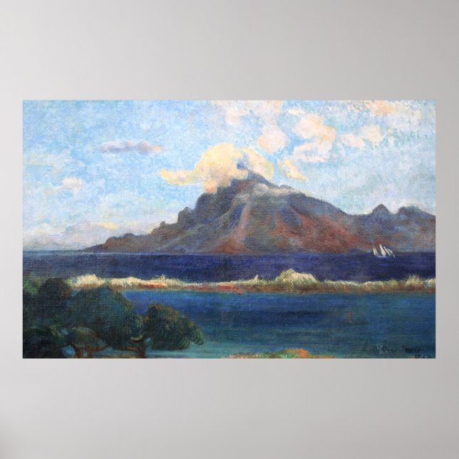 Affiche Paul Gauguin Paysage de Te vaa (Devant)