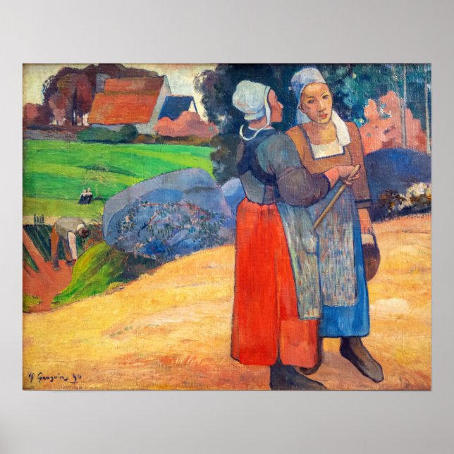 Affiche Paul Gauguin - Paysannes Bretonnes (Devant)