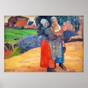 Affiche Paul Gauguin - Paysannes Bretonnes