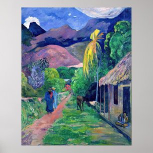 Affiche Paul Gauguin - Rue de Tahiti