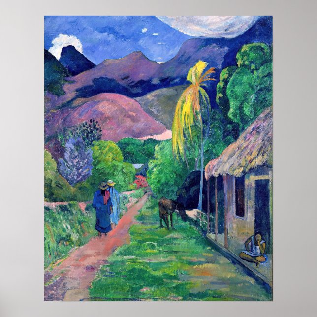 Affiche Paul Gauguin - Rue de Tahiti (Devant)