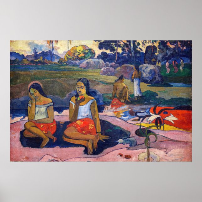 Affiche Paul Gauguin - Source sacrée, Douces rêves (Devant)