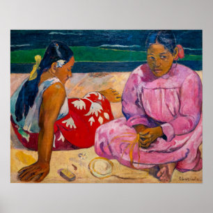 Affiche Paul Gauguin - Tahitiennes sur la Plage