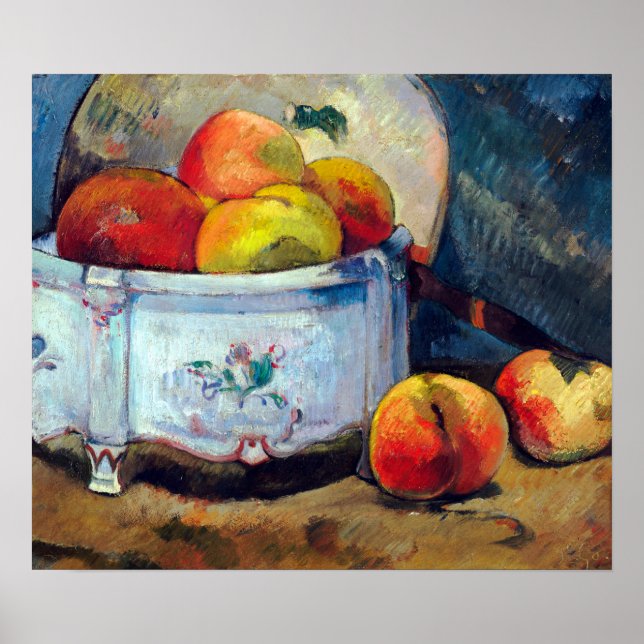 Affiche Paul Gauguin Une vie morte avec des pêches (Devant)