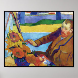 Affiche Paul Gauguin Vincent van Gogh Peinture tournesols