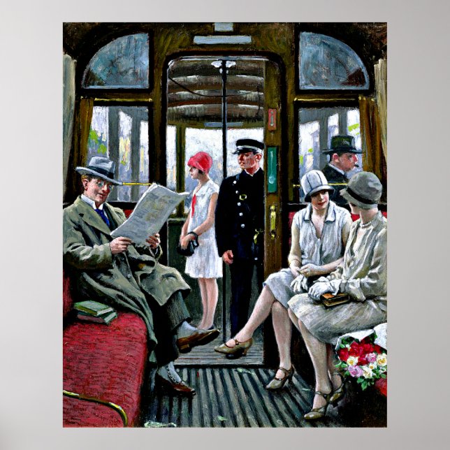 Affiche Paul-Gustave Fischer - Tramway de Copenhague (Devant)
