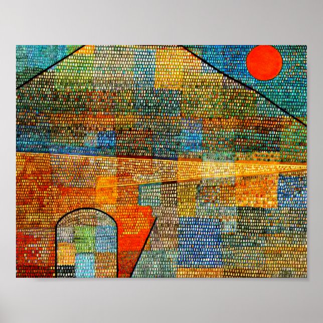 Affiche Paul Klee, Ad Parnassus, (Devant)
