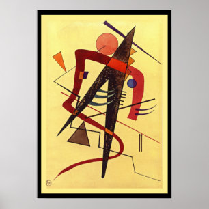 Affiche Paul Klee Art : Chaleureux, célèbre peinture abstr