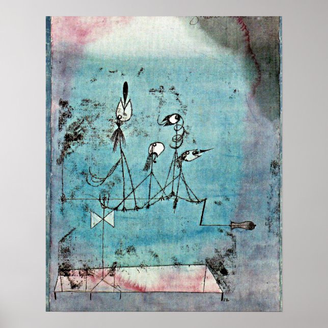 Affiche Paul Klee art, Twittering Machine (Devant)