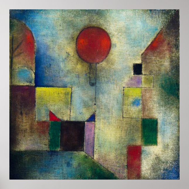 Affiche Paul Klee : Ballons rouges (Devant)