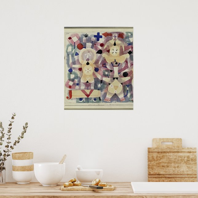 Affiche Paul Klee, Carnaval dans la neige, (Cuisine)